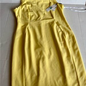 Elegant Yellow Calvin Klein dress